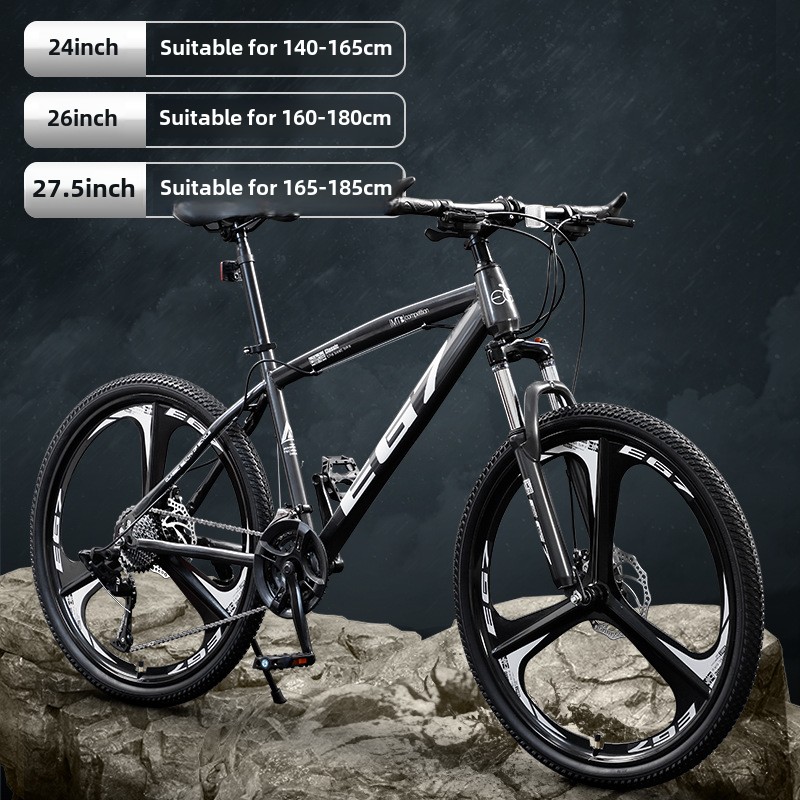 24 Inch 26 Mountain Bike Men's Variable Speed Off-Road Shock Absorption Youth Bicycle Girls Junior High School Student Racing Adult