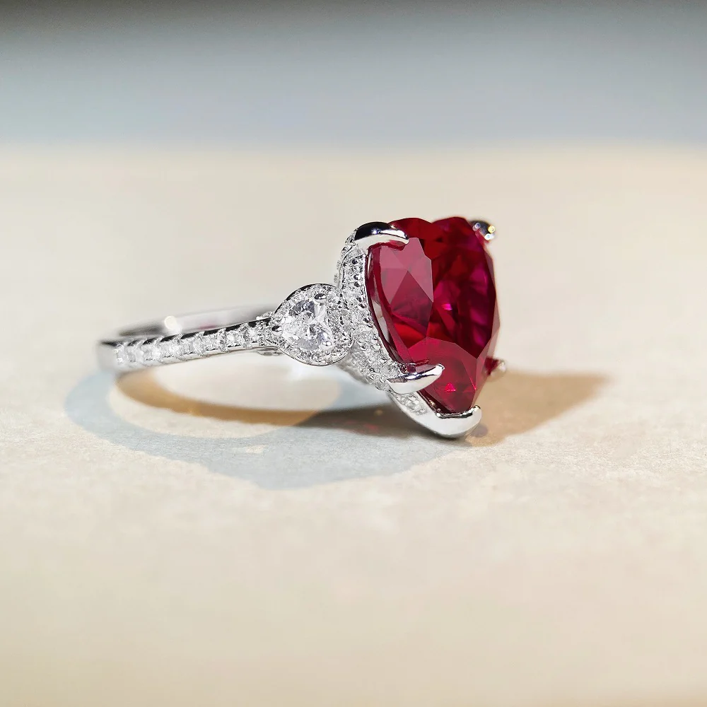 Pigeon Blood Red Love Ring